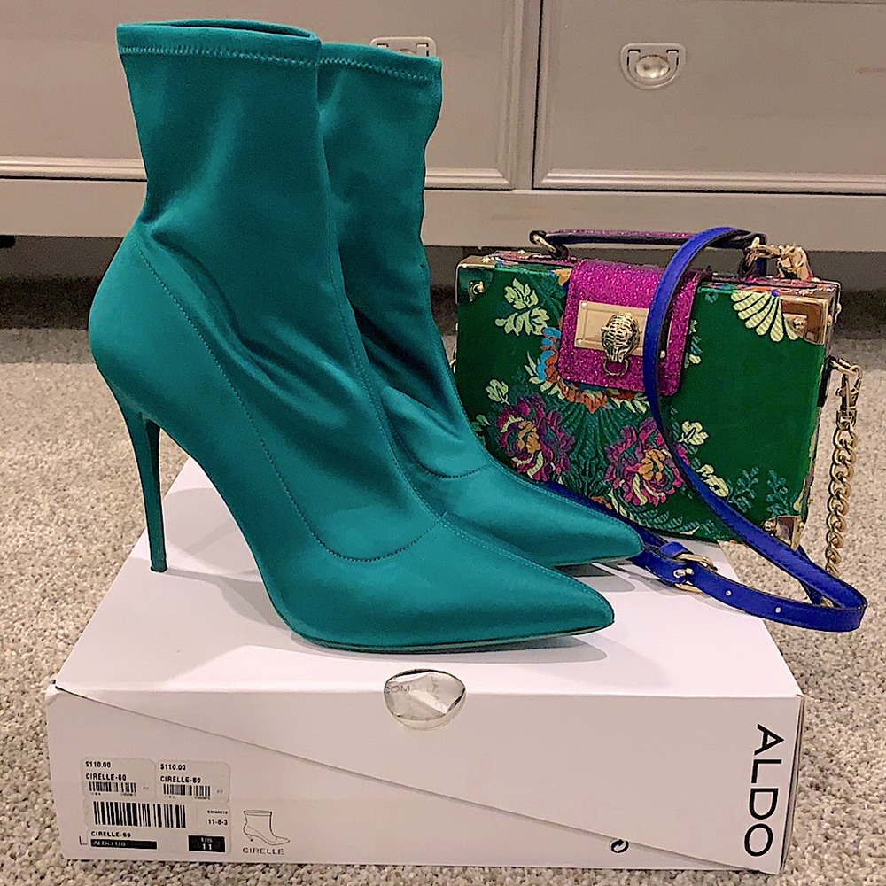 Booties with matching bag